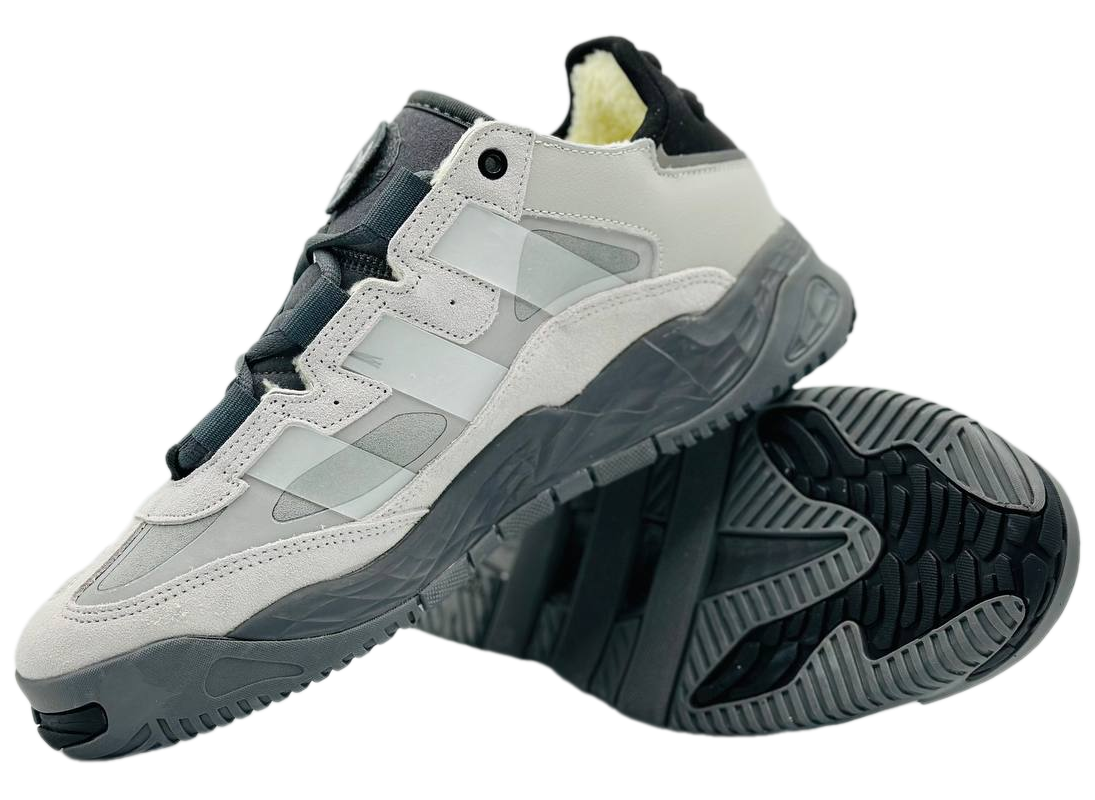 Adidas Niteball Grey/Beige с мехом